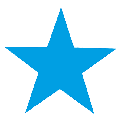 Icon in der Form eines Sterns als Zeichen für Qualität