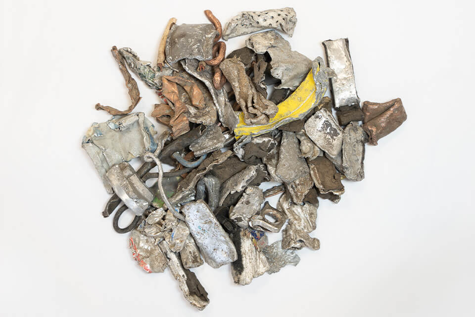 Zorba Material im Metallrecycling nach einer NES bzw. Eddy Current Sortierung