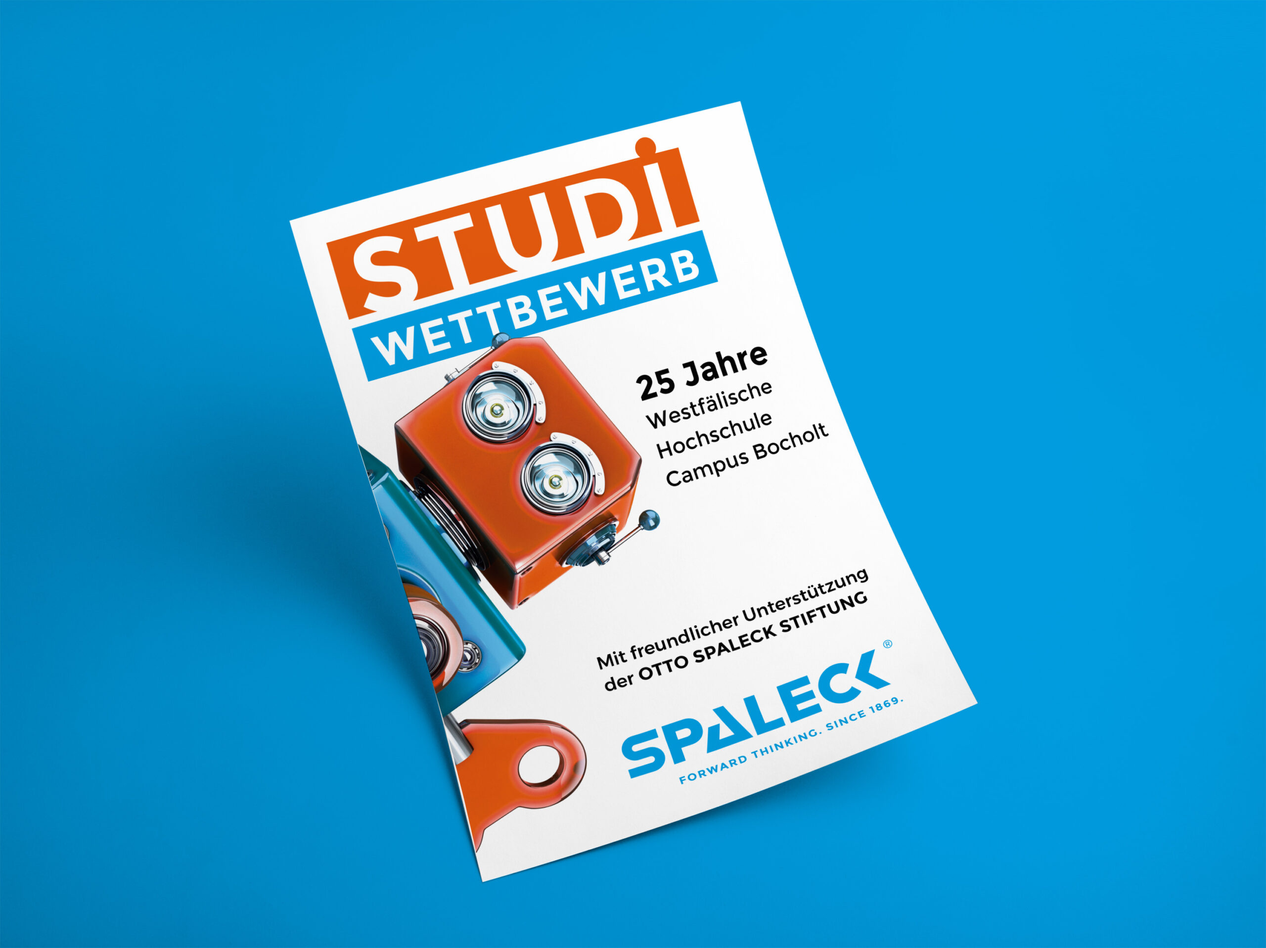 Plakat für Studi-Wettbewerb, unterstützt von der Otto Spaleck Stiftung.