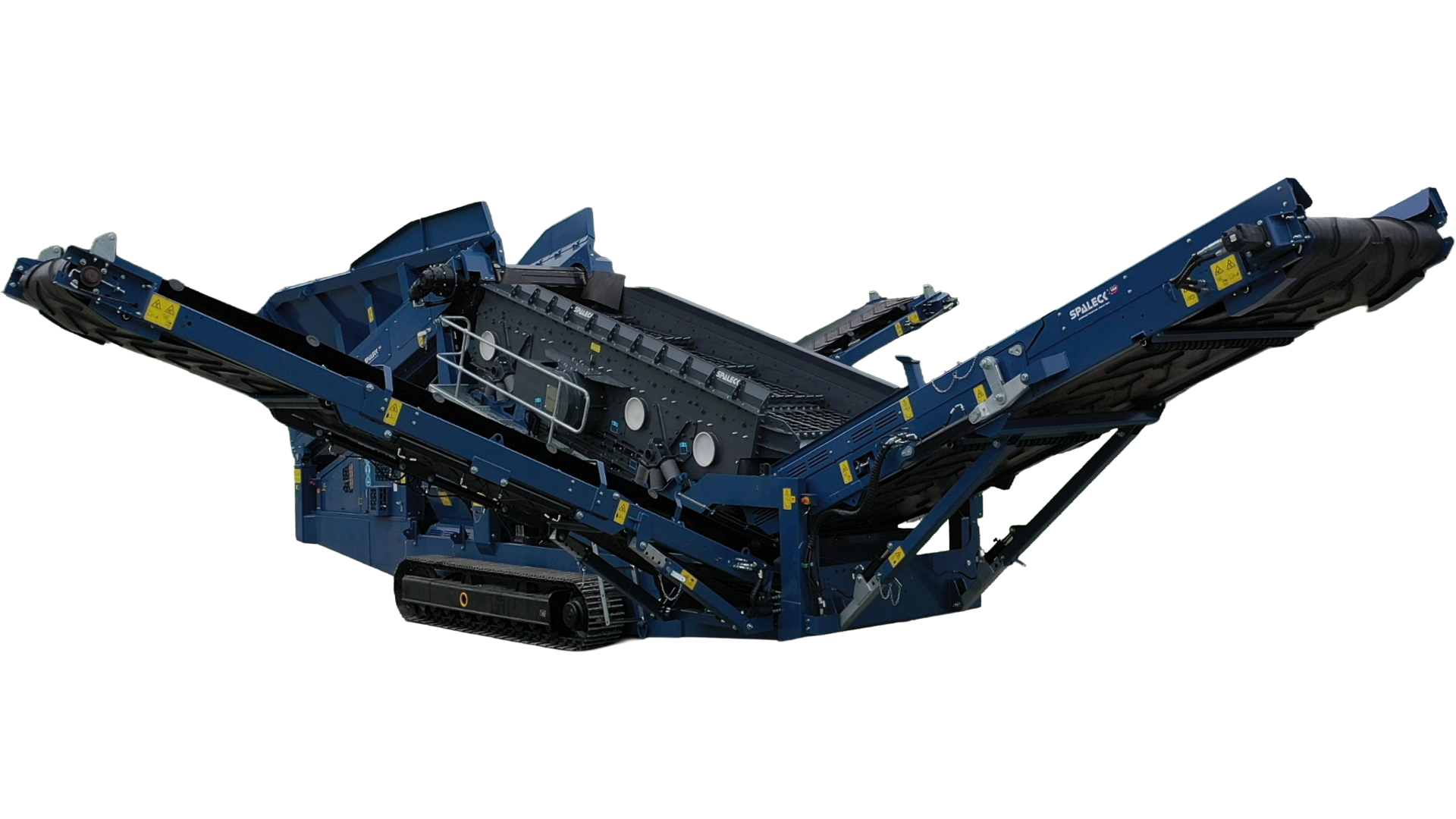 Die leistungsstarke 205 Mobile Siebmaschine von Spaleck, freigestellt