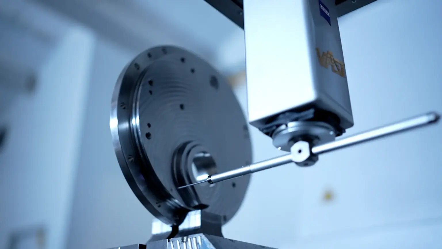 代工製造商 SPALECK 進行 CNC 零件 3D 測量時的細節圖